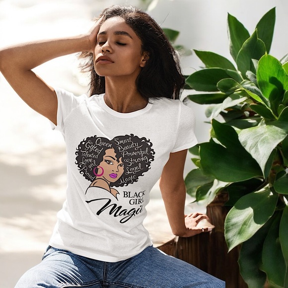Black Girl Magic Graphic Tee Shirt - Picture 2 of 16